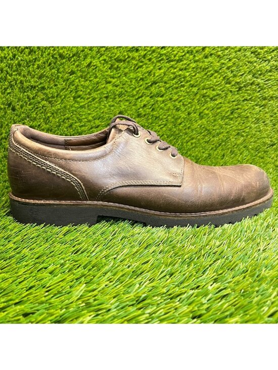 Ecco Jamestown Mens Size 11 Brown Classic Leather Lace Up Plain Toe Oxford Shoes main image 5